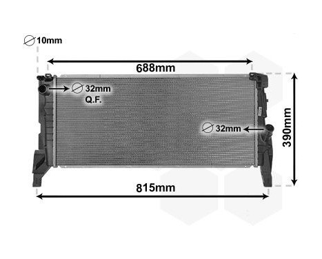 Radiator, engine cooling 06012704 International Radiators