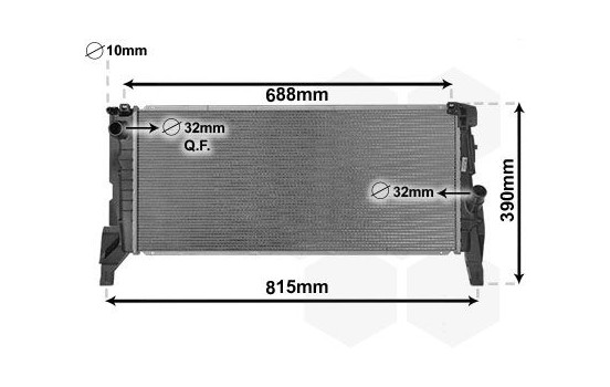 Radiator, engine cooling 06012704 International Radiators