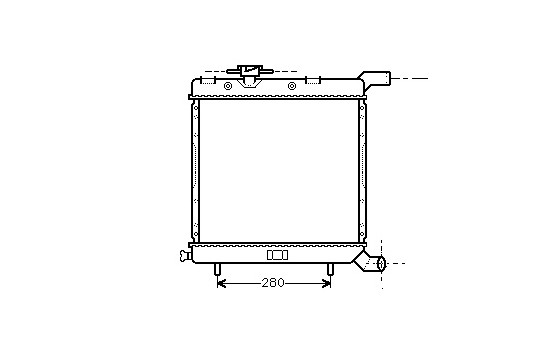Radiator, engine cooling 07002005 International Radiators