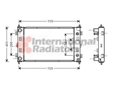 Radiator, engine cooling 07002034 International Radiators, Image 2