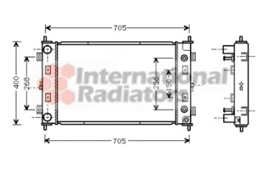 Radiator, engine cooling 07002034 International Radiators, Image 2