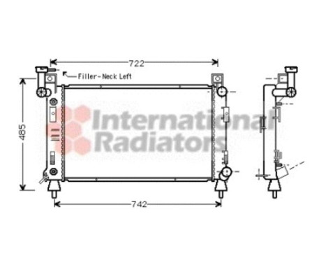 Radiator, engine cooling 07002050 International Radiators, Image 2