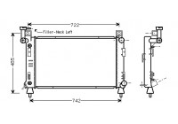 Radiator, engine cooling 07002050 International Radiators