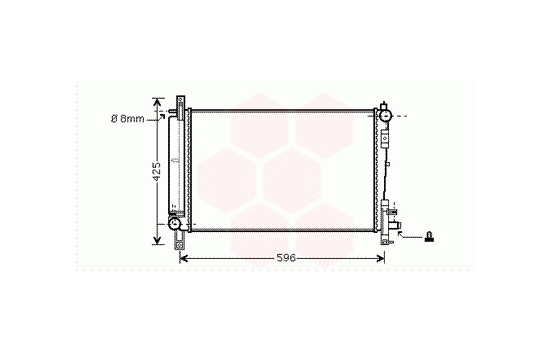 Radiator, engine cooling 07002080 International Radiators