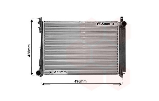 Radiator, engine cooling 07002080 International Radiators, Image 2