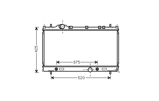 Radiator, engine cooling 07002087 International Radiators