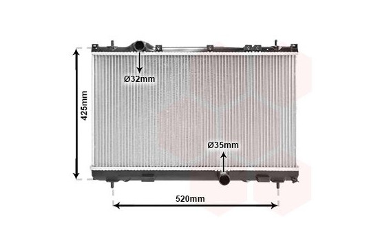 Radiator, engine cooling 07002101 International Radiators, Image 2