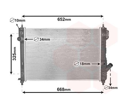 Radiator, engine cooling 08002049 International Radiators