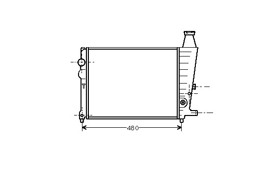 Radiator, engine cooling 09002013 International Radiators