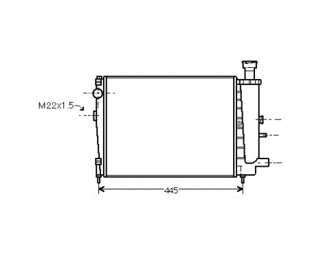 Radiator, engine cooling 09002027 International Radiators