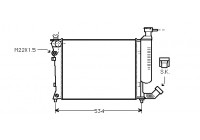 Radiator, engine cooling 09002059 International Radiators