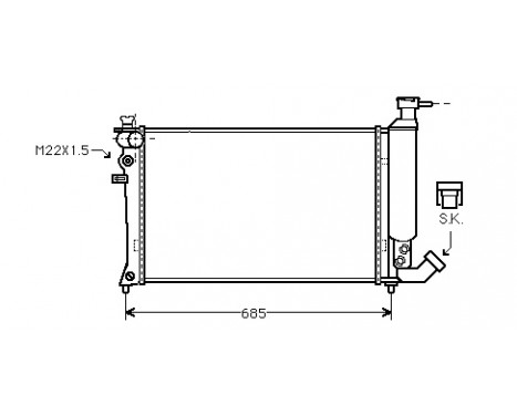 Radiator, engine cooling 09002062 International Radiators