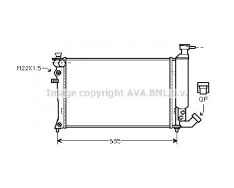 Radiator, engine cooling 09002062 International Radiators, Image 2