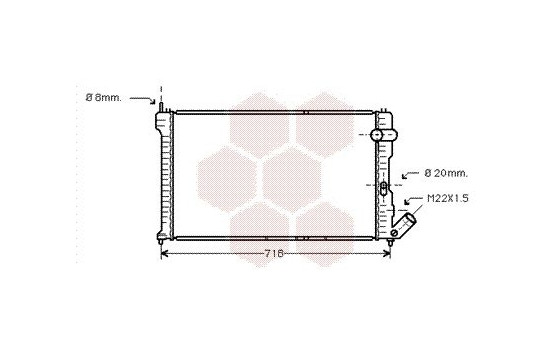 Radiator, engine cooling 09002063 International Radiators, Image 2