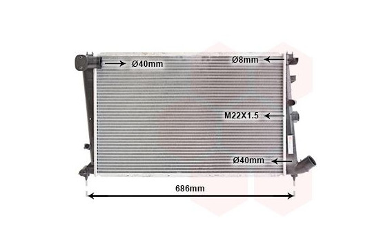 Radiator, engine cooling 09002066 International Radiators, Image 2