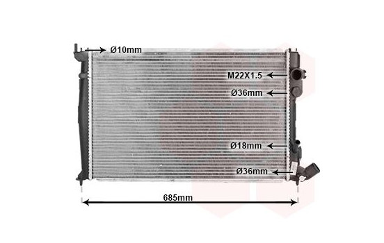Radiator, engine cooling 09002071 International Radiators, Image 2