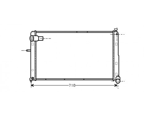 Radiator, engine cooling 09002074 International Radiators