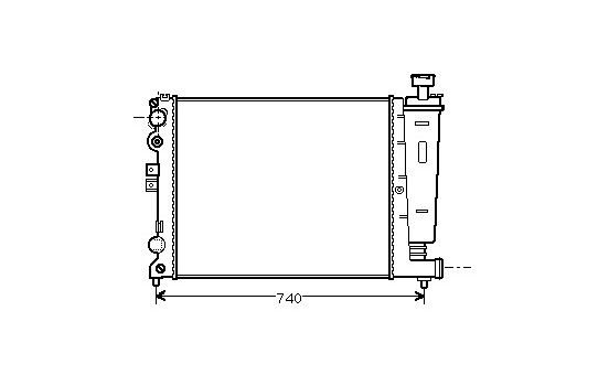 Radiator, engine cooling 09002077 International Radiators