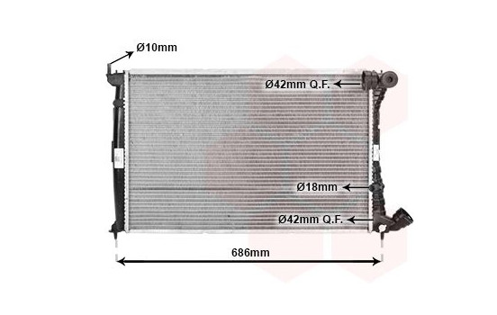 Radiator, engine cooling 09002101 International Radiators, Image 2