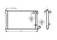 Radiator, engine cooling 09002102 International Radiators