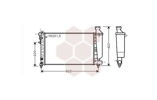 Radiator, engine cooling 09002117 International Radiators, Image 2