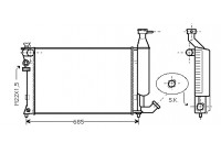 Radiator, engine cooling 09002140 International Radiators