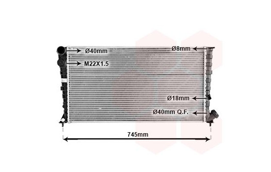 Radiator, engine cooling 09002142 International Radiators, Image 2