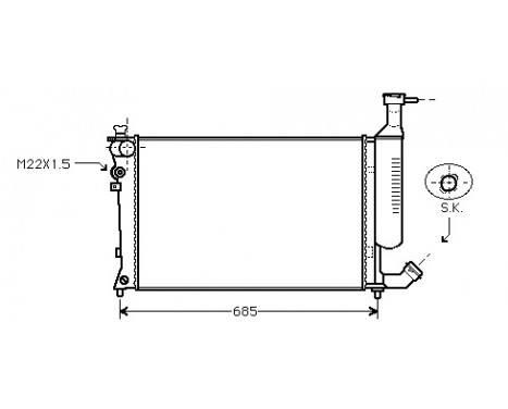 Radiator, engine cooling 09002168 International Radiators