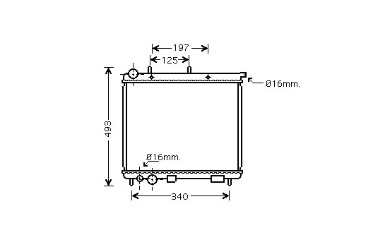 Radiator, engine cooling 09002187 International Radiators