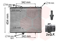 Radiator, engine cooling 09012706 International Radiators