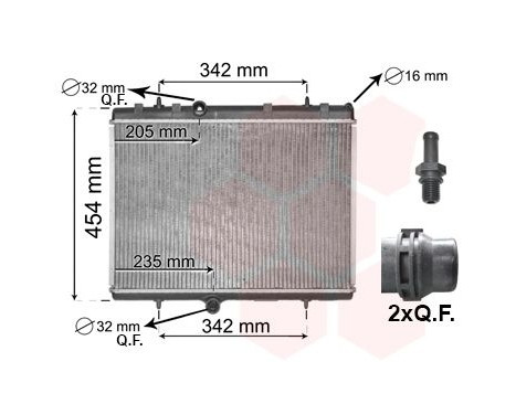 Radiator, engine cooling 09012706 International Radiators