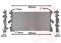 Radiator, engine cooling 09012711 International Radiators
