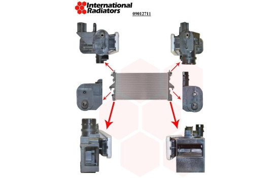 Radiator, engine cooling 09012711 International Radiators, Image 2