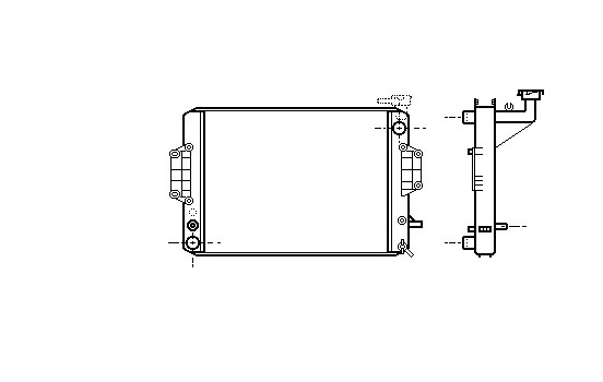 Radiator, engine cooling 11002022 International Radiators