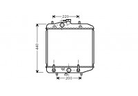 Radiator, engine cooling 11002025 International Radiators