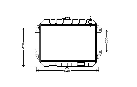 Radiator, engine cooling 11002027 International Radiators