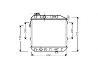 Radiator, engine cooling 11002032 International Radiators