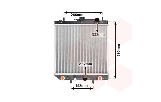 Radiator, engine cooling 11002045 International Radiators, Image 2
