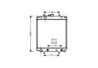 Radiator, engine cooling 11002047 International Radiators
