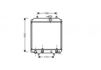 Radiator, engine cooling 11002055 International Radiators