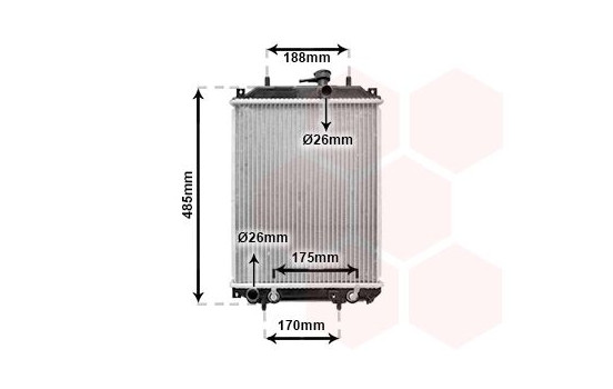 Radiator, engine cooling 11002057 International Radiators, Image 2
