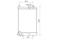 Radiator, engine cooling 11002071 International Radiators