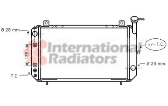 Radiator, engine cooling 13002049 International Radiators, Image 2