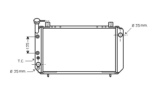 Radiator, engine cooling 13002051 International Radiators