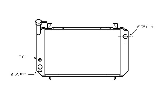 Radiator, engine cooling 13002054 International Radiators