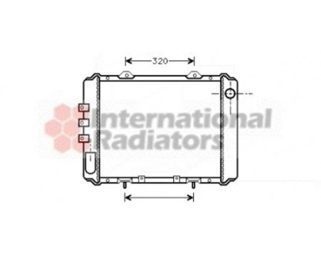 Radiator, engine cooling 13002055 International Radiators, Image 2