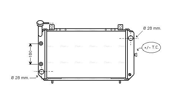 Radiator, engine cooling 13002085 International Radiators, Image 2