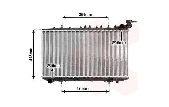 Radiator, engine cooling 13002094 International Radiators, Image 2
