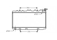 Radiator, engine cooling 13002118 International Radiators