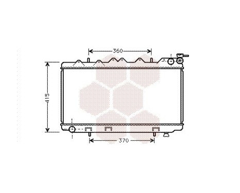 Radiator, engine cooling 13002135 International Radiators, Image 2